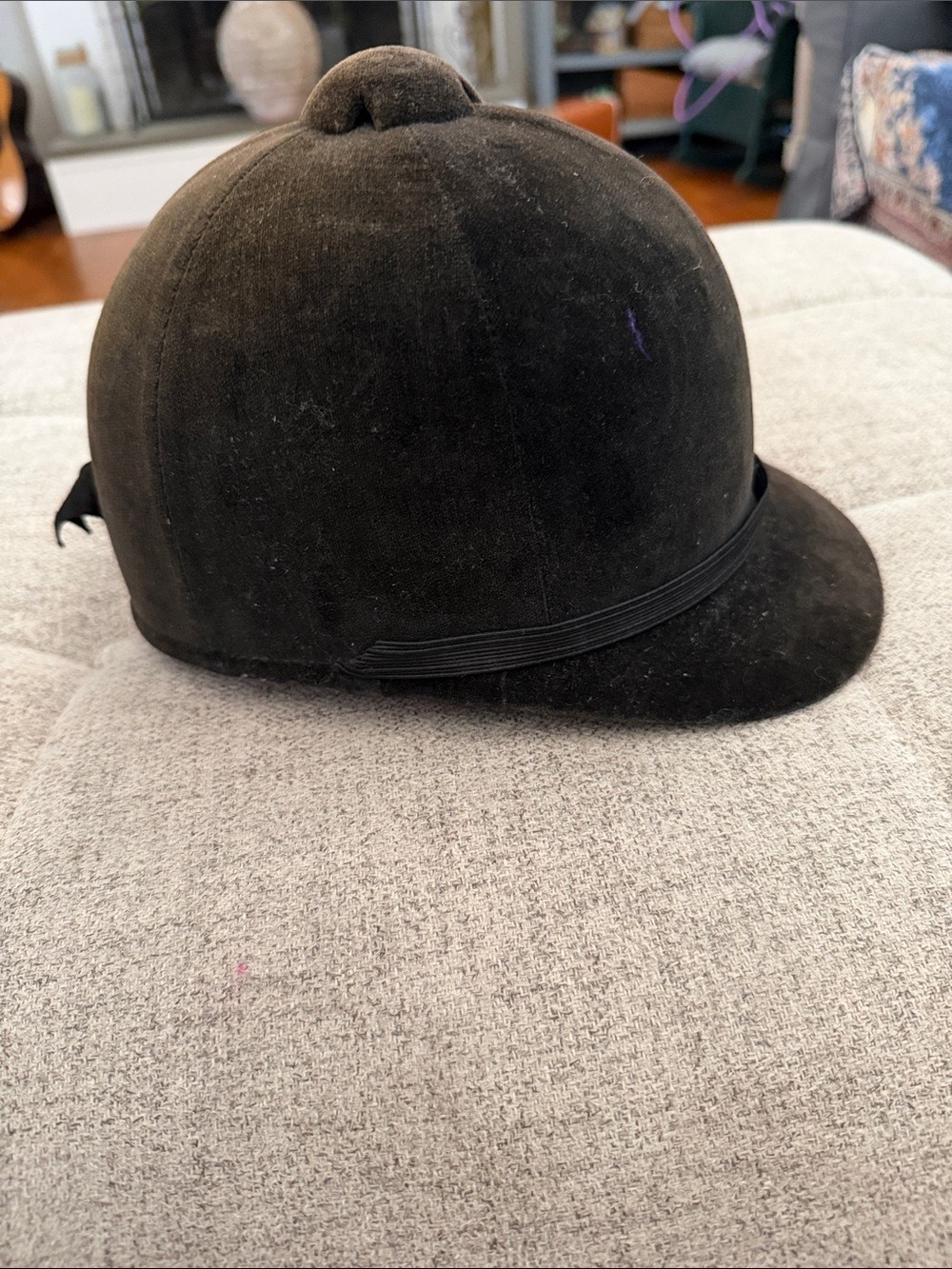 Beaufort Vintage Velvet English Hunt Cap Equestrian Riding Helmet